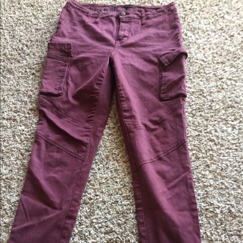 Maroon cargo pants
